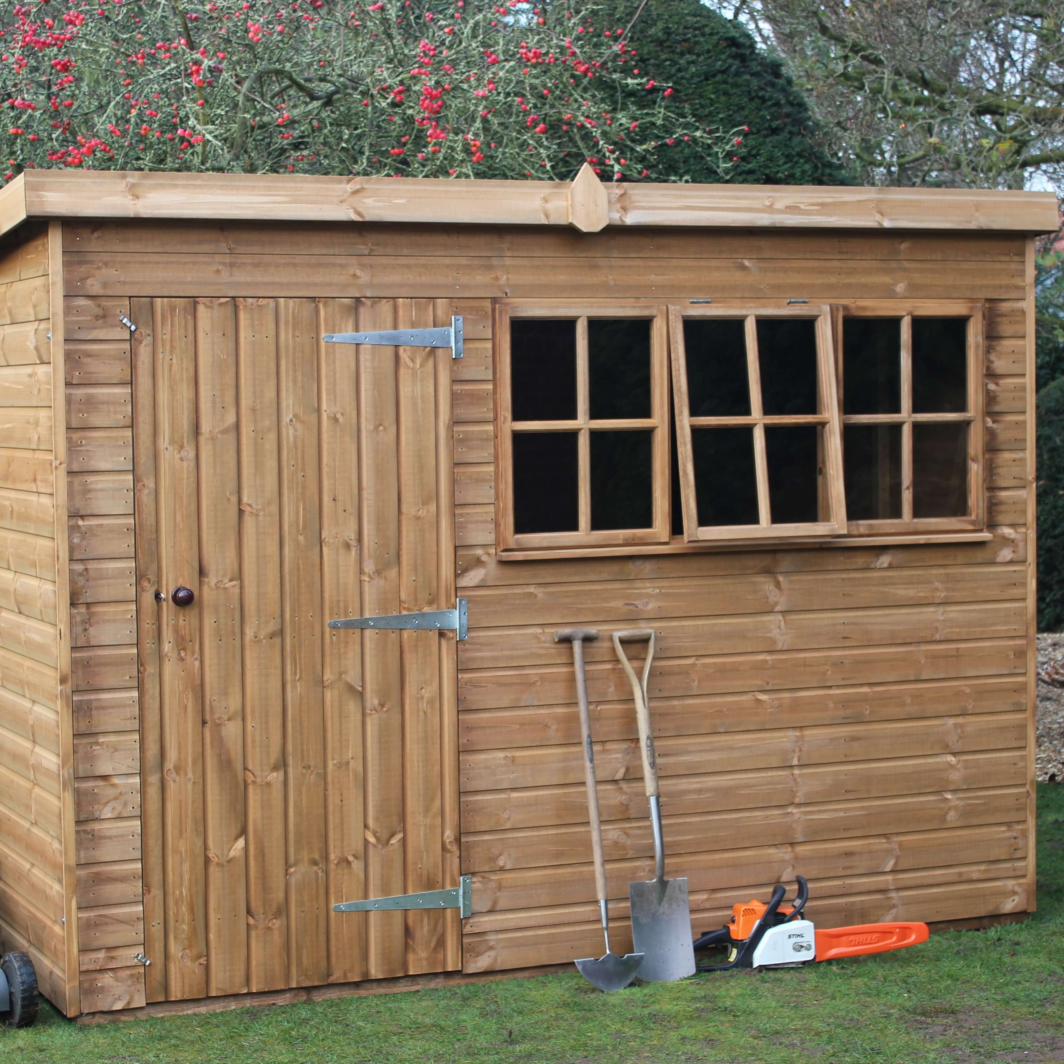 Dalby pent heavy duty shed