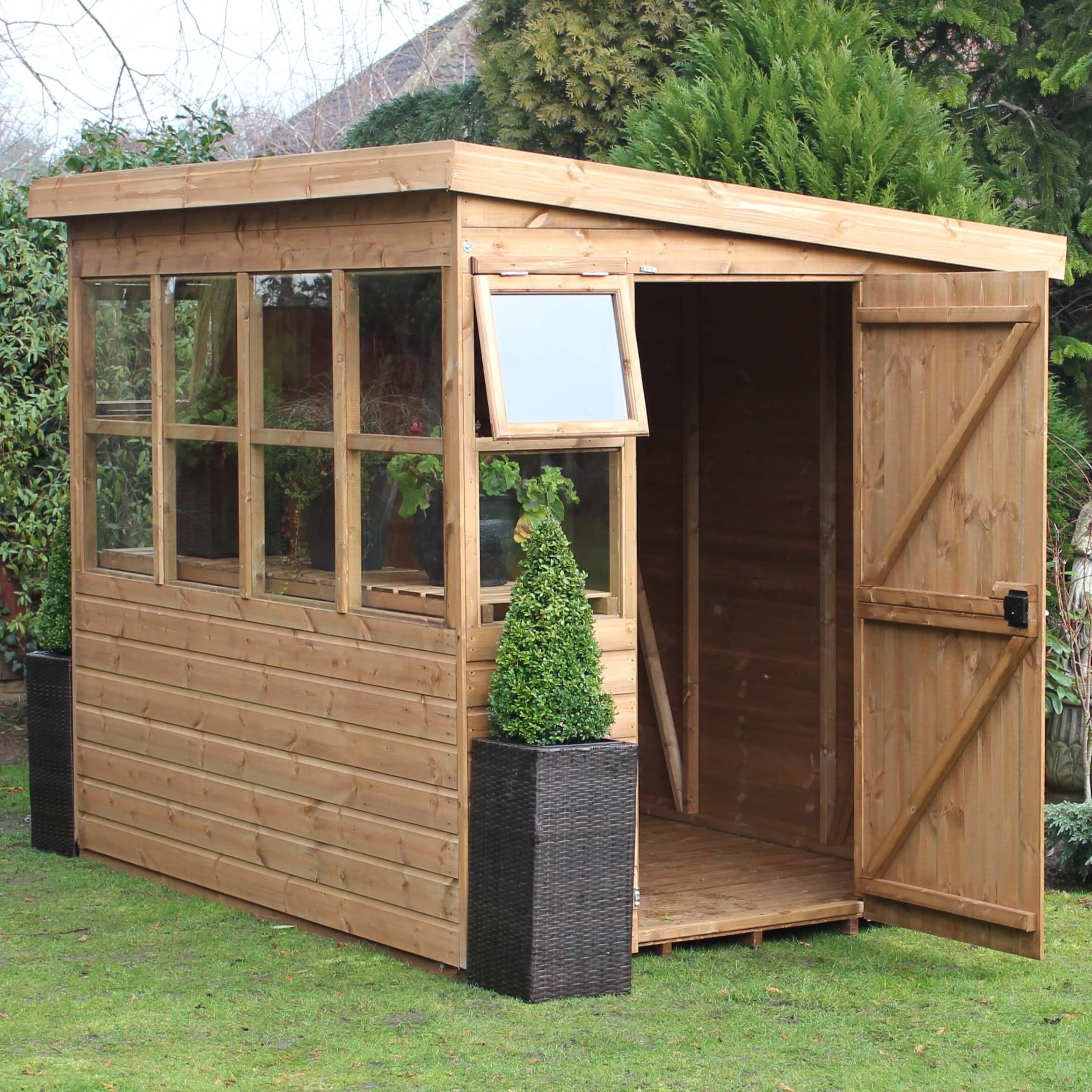 sun pent door open